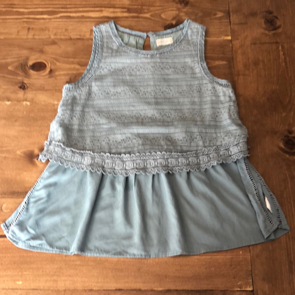 Altr’d State pale blue/teal tank top